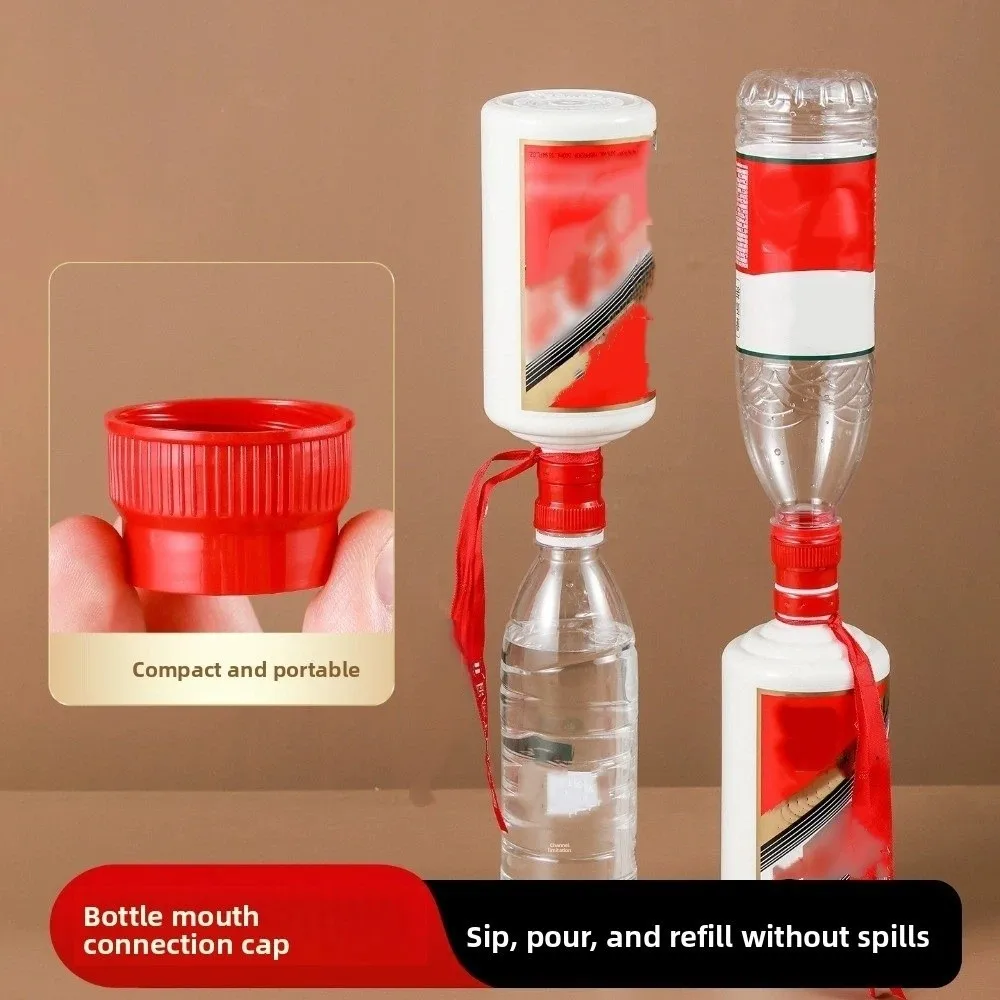 

Easy To Operate Plastic Bottle Neck Connector Mini Reusable Bottle Cap Adapter Portable Efficient Bottle Opening Tool Bar Use