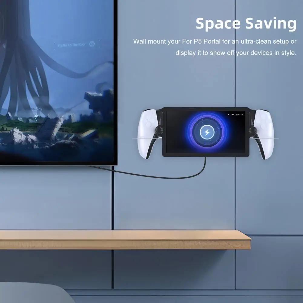 دعامة وحدة التحكم في الألعاب، دعامة تثبيت على الحائط موفرة للمساحة لوحدات تحكم الألعاب Ps5، سهلة التركيب، وحدة تحكم الألعاب للألعاب