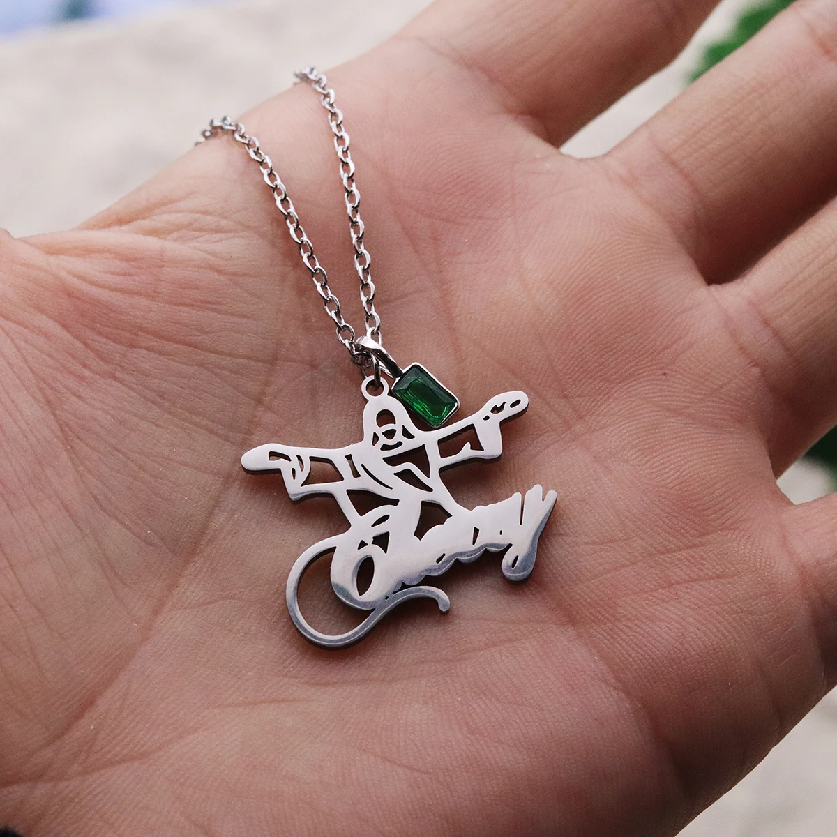Chandler Custom Name Stainless Steel Jesus Necklace For Women Men  Crucifix Charm Choker Rapper Jewelry Hip Hop