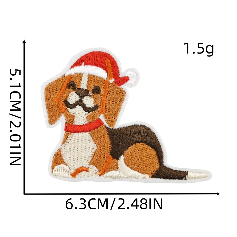 Natale simpatico cartone animato stiratura ricamo patch pupazzo di neve orso abbigliamento per bambini decorazione Applique spille per capelli fai