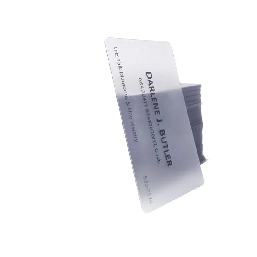 

Самые дешевые карты, высокое качество, настраиваемые, уникальные, роскошные, прозрачные, пластиковые визитные карточки из ПВХ, печать на заказ