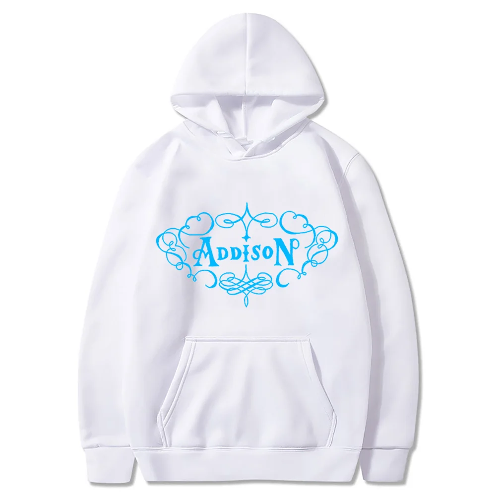 

Addison Rae 2025NEW Hoodie with Pocket Hip Hop Sweatshirt Long-sleeved Simplicity Clothes Moletom New Pullover High Quality