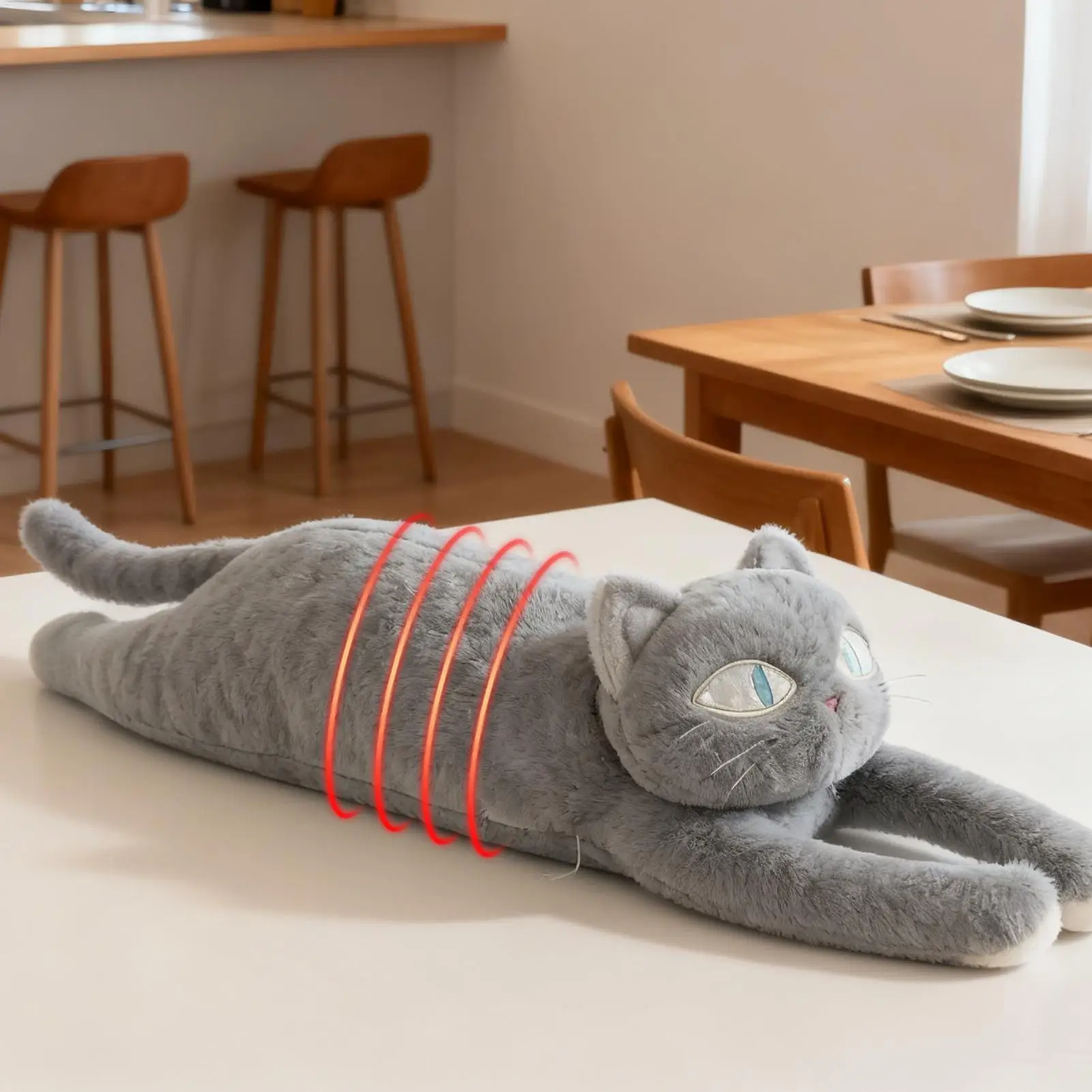 

USB-кукла с подогревом животных, питание от USB, автоматическое отключение, электрическая мягкая игрушка для собак, кошек, плеч, спина, шеи, теплая подушка для животных