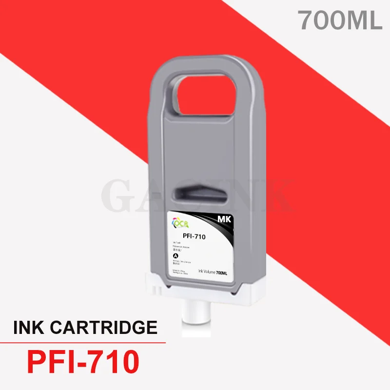 Imagem -02 - para Canon Pfi710 Pfi 710 Compatível Cartucho de Tinta para Canon Tx2000 Tx3000 Tx4000 700ml Alta Qualidade Pigmento Tinta 700ml