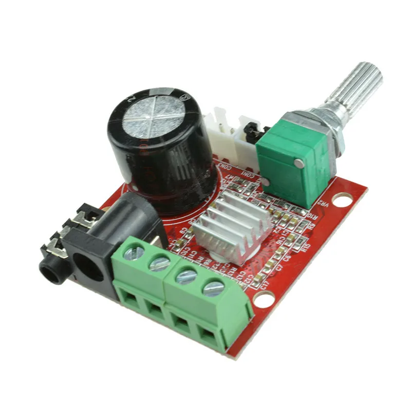 12V Mini Hi-Fi PAM8610 Audio Stereo Amplifier Board 2X10W Dual Channel D Class Lowest Price