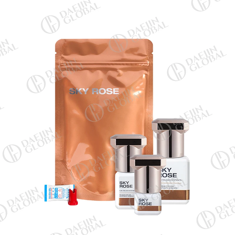 1本入り SKY ローズグルー レッドゴールドグリーン つけまつげエクステ 速乾 韓国製 つけまつげ用接着剤 5ml メイク道具
