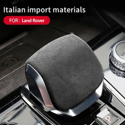 Italy Super Suede Car Gear Shift Knob Cover For Land Rover Velar Discovery 5 Discovery Sport Range Rover For Jaguar F-pace