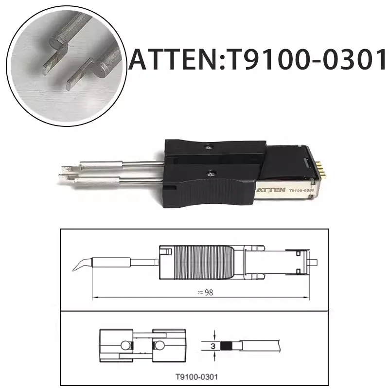 ATTEN ST-1509 9150 N9100 testa del saldatore speciale nucleo riscaldante integrato T9100 per stazione dissaldante per pinzette di saldatura