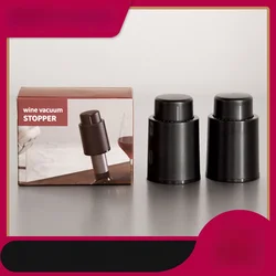 Vacuum Sealed Wine Bottle Caps Storage Stoppers Leak-proof Wine Bottle Stoppers Push-type Bar Utensils Wine Bottle Accessories