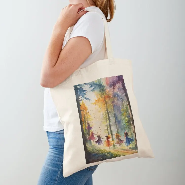 

Flying Lesson by Lyra the Lavender Witch Tote Bag cute pouch bag Women's handbag Canvas shoulder bag canvas tote