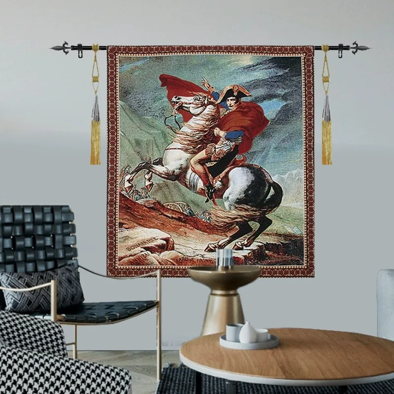 Belgian Tapestry European Classical Art Tapestry Living Room Foyer Background Wall Decoration Fabric Hanging Painting Napoleon