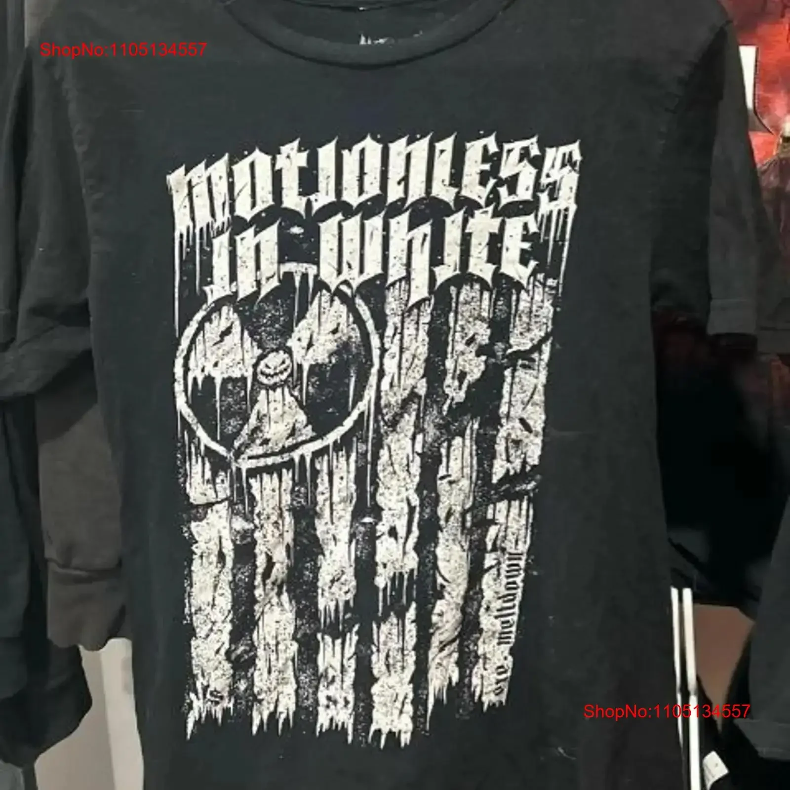 Remake Motionless In White 90s Basic black Rare T shirt S 5XL NH20404 vintage Washed streetwear Slightly Stylish fashion homme