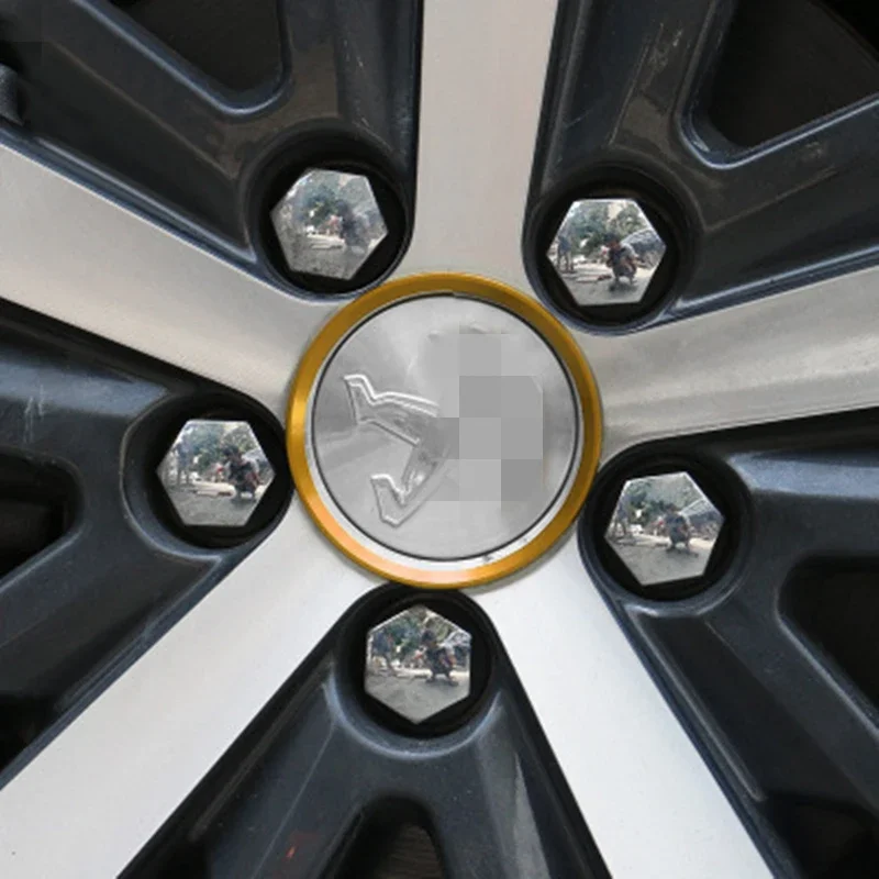 For Peugeot 5008 3008 4007 4008 508 308 508 Aluminum alloy Wheel hub decorative ring Center Hub Caps Decoration Car Wheel Tire