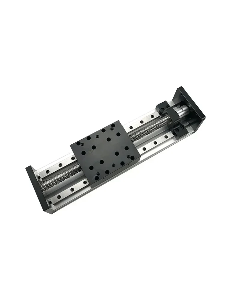 CNC lineaire geleidetafel dubbele rail schuiftafel XYZ-as kogelomloopspindel lineaire fase mobiele tafel 80 mm breedte SFU1204/SFU1605/1610 - afbeelding 2