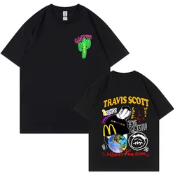 New Fashion Hip Hop T Shirt Men Women ASTROWORLD Harajuku T-Shirts WISH YOU WERE HERE Letter Print Tees Tops