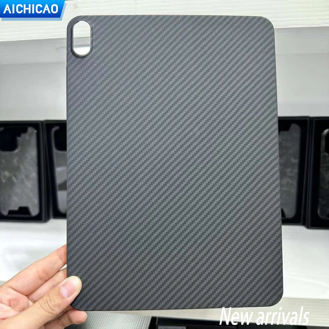 

ACC-Carbon Real Carbon Fiber Case For iPad Air4 Air5 Aramid Fiber Light Thin Matte Anti-fall Back Cover for iPad Air4 Case