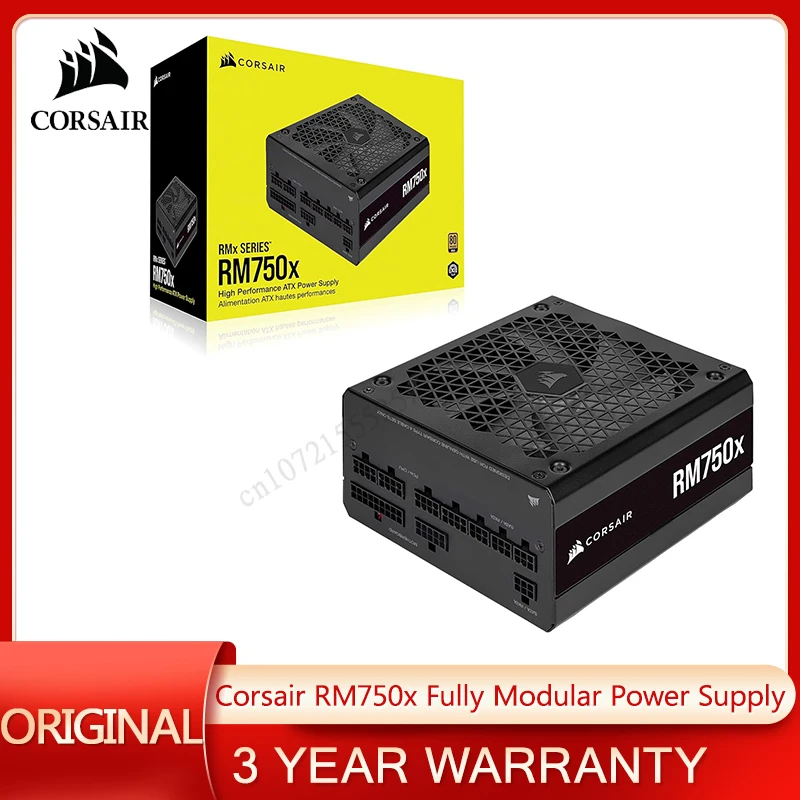 Corsair RMX Series (2021) RM750x 750 Watt Gold Fully Modular Power Supply