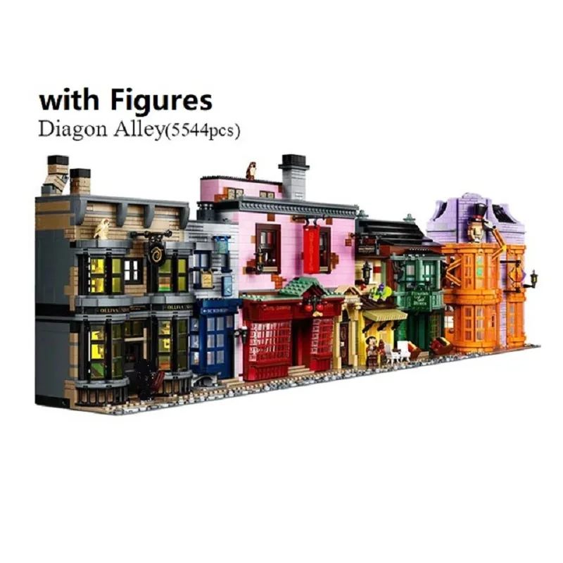 20007 5544 Pz Diagoned Alley Building Blocks Kit Mattoni Serie di film classici Modello Bambini Giocattoli fai da te per il regalo dei bambini 10217 75978