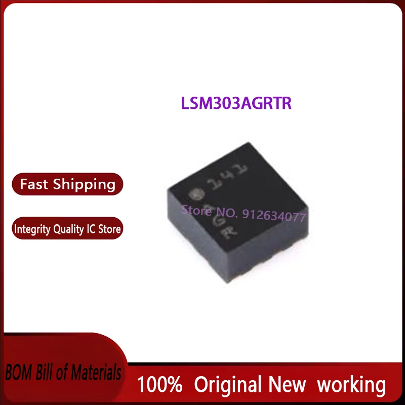 5PCS~50PCS/LOT LSM303AGRTR LSM303AGR AGR LGA-12  100% New original