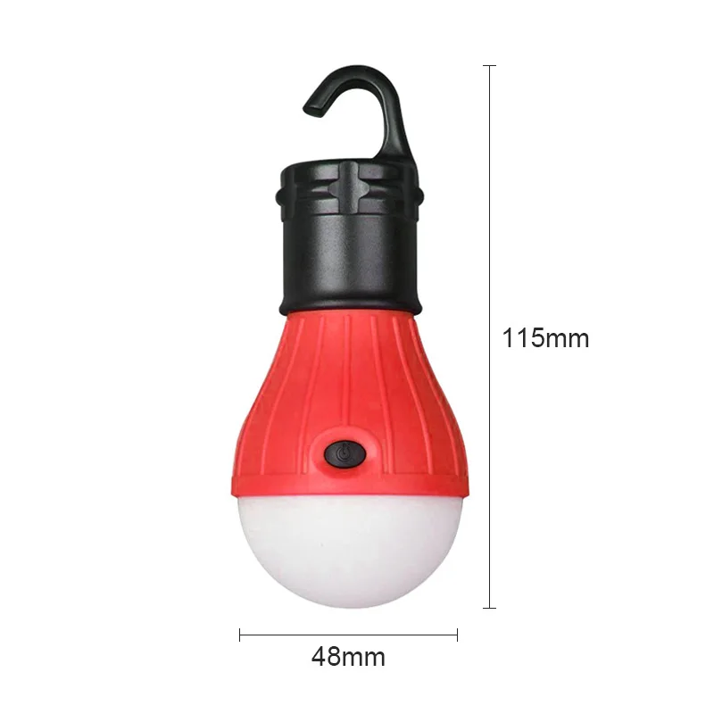 Outdoor Camping Lantern Tent Light Emergency Light Bulb LED  Hook Pendant Night Light Travel Carabiner for Travel Hiking Fishing