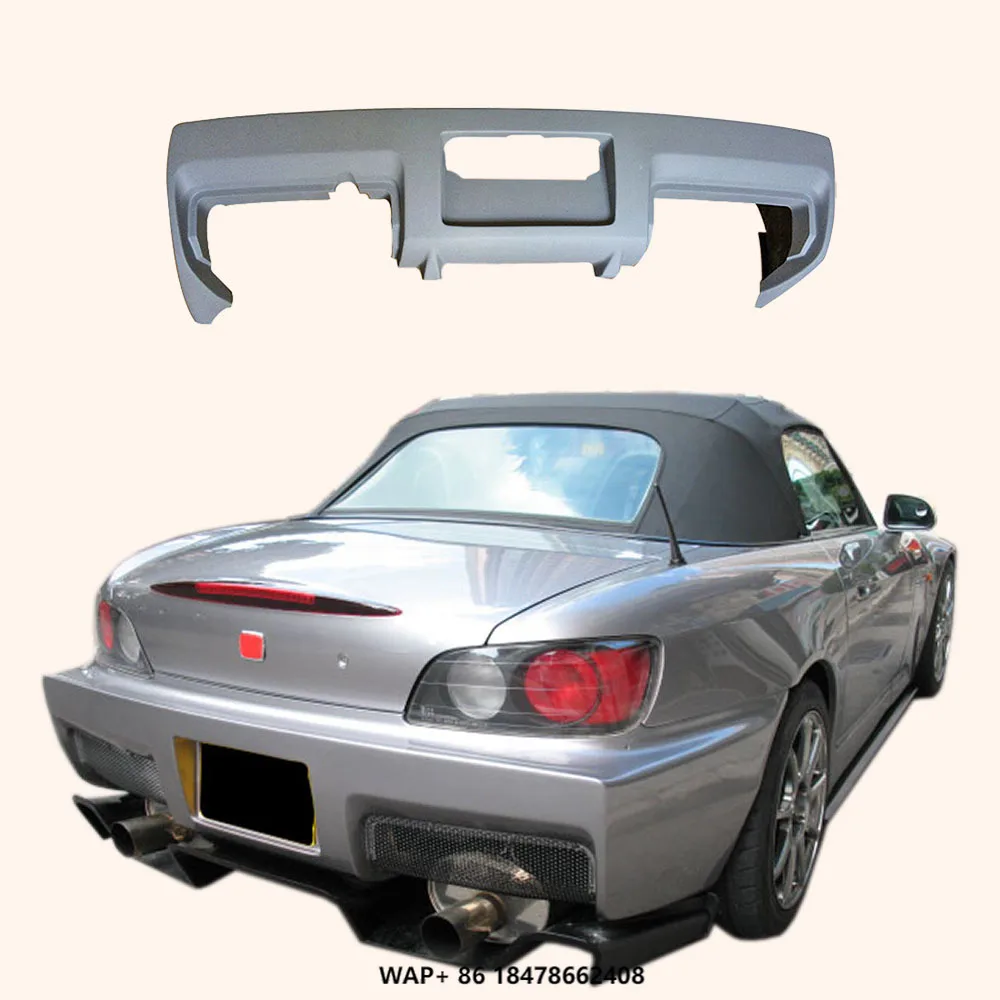 

For Honda S2000 AP1 AP2 99-09 Fiberglass Unpaint SP Style Wide Body Rear Bumper