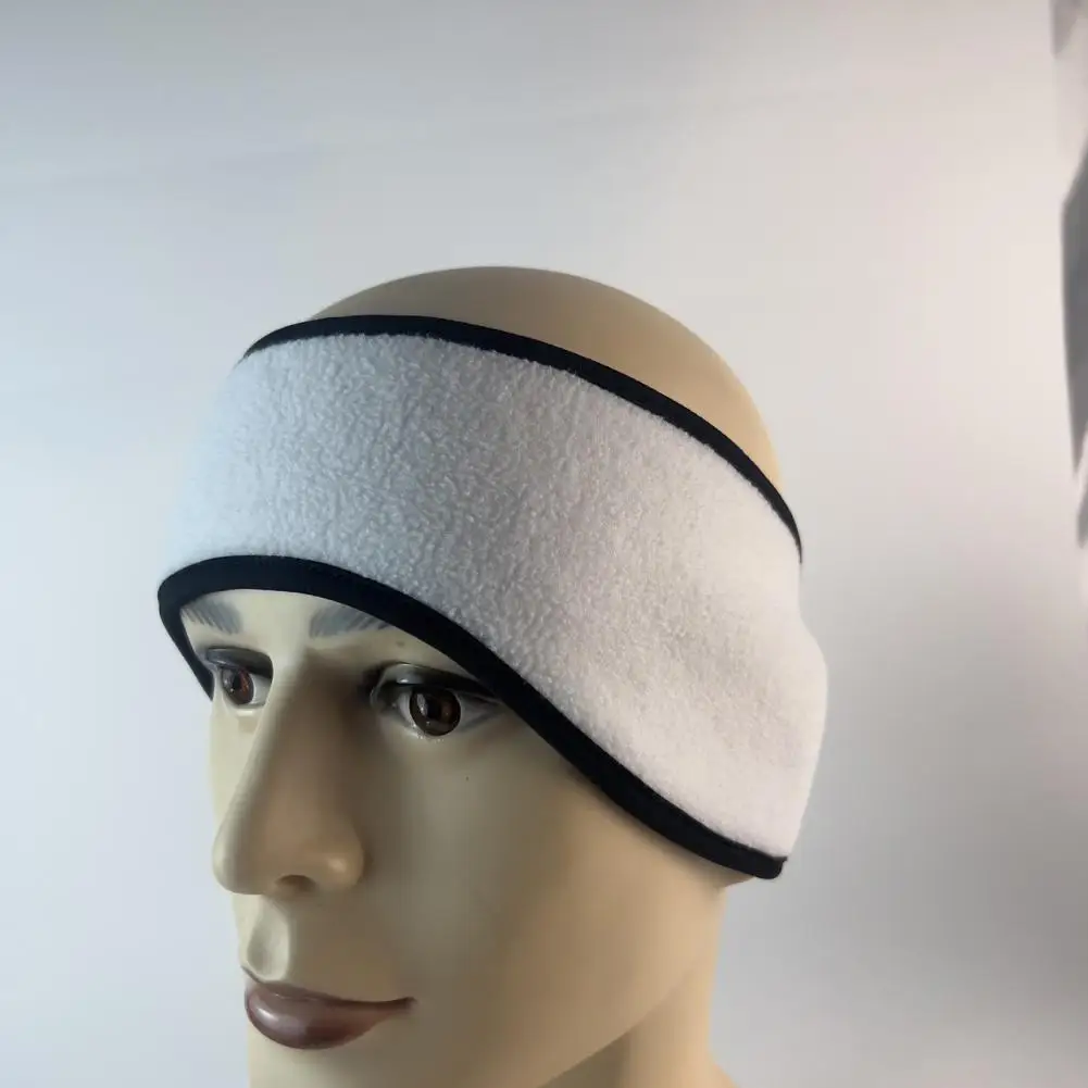 

Hair Tie Earmuff Combo Winter Polar Fleece Ponytail Headband with Earmuffs for Jogging Running Anti-slip Ear Protection High