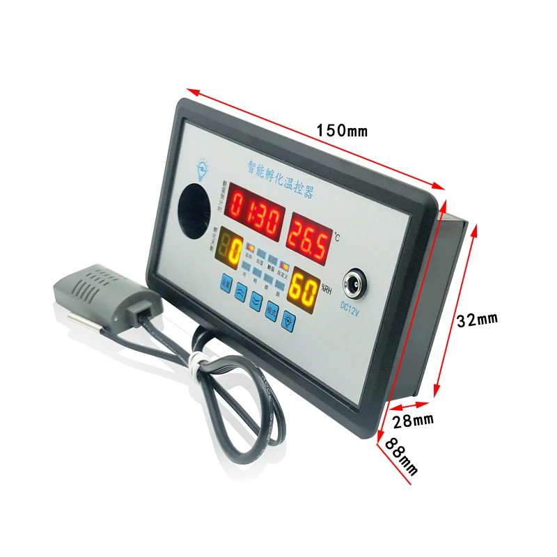 Smart Thermostat Digital ZFX-W9002 Thermostat Temperature Humidity Control Incubator 360 Automatic Egg Turning 12V/220V