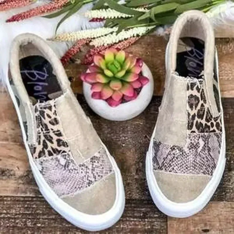 Leopard Print Women Vulcanized Shoes 2024 Trend Women Canvas Shoes Casual Walking Sneakers Designer Womens Casual Footwear Tenis