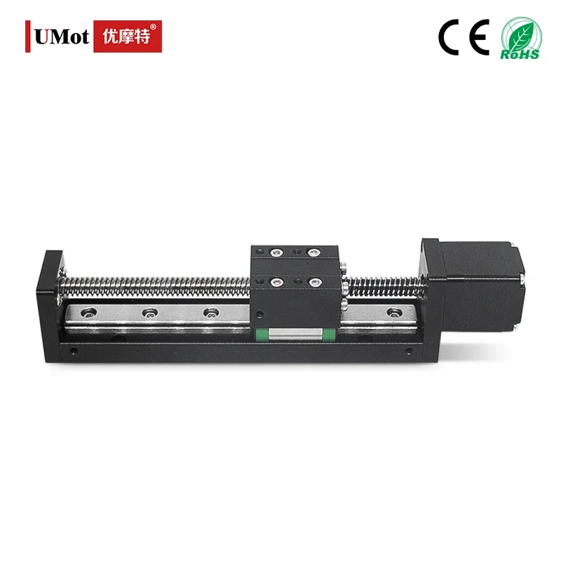 UMOT 30mm Width 250mm Stroke Mini Linear Module with Nema 11 Stepper Motor Sliding Table Rail Linear Stage With 2/4/8/12mm Lead