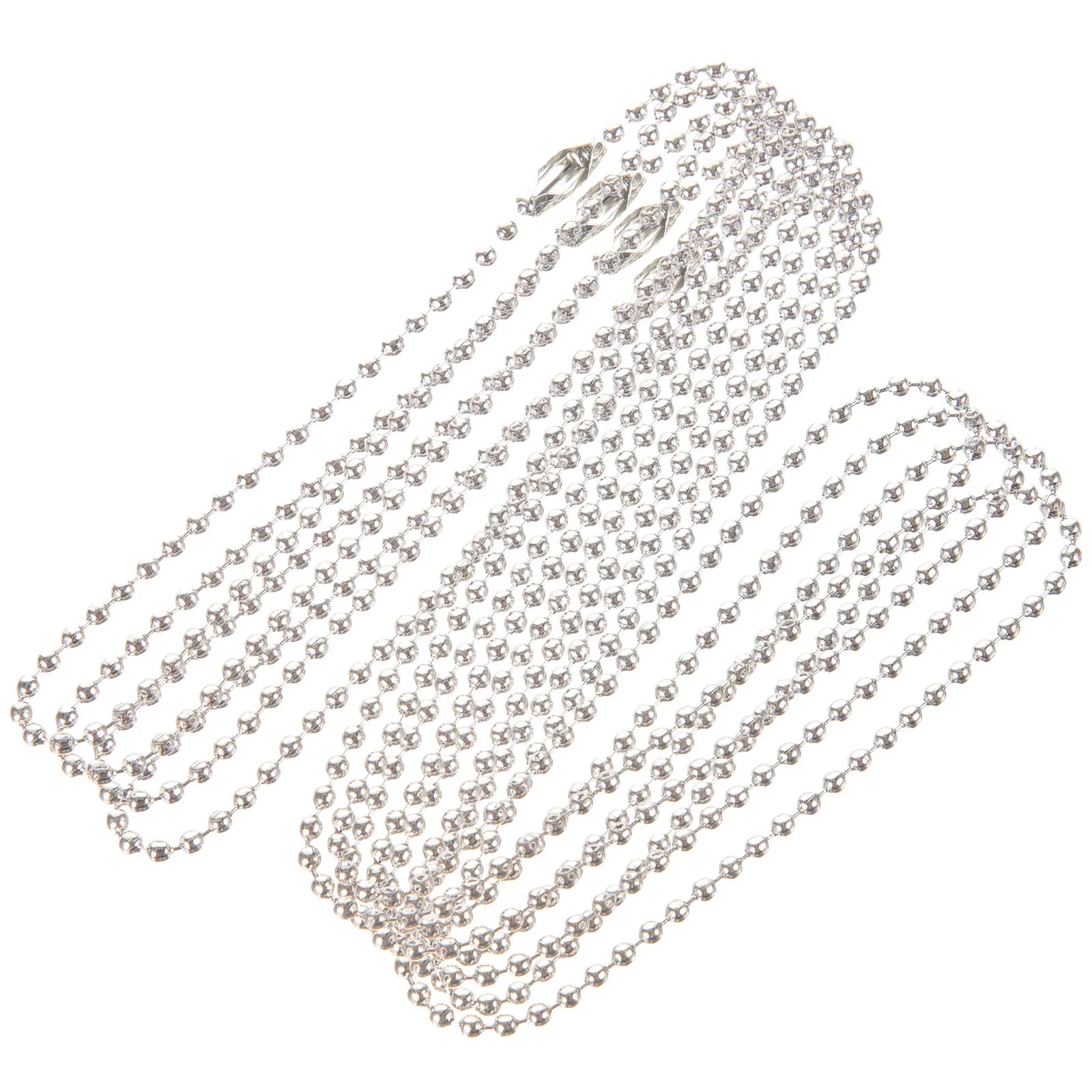 

4Pcs Titanium Steel Bead Chains Jewelry Chain for DIY Necklace Bracelet Making Jewelry Repair Supplies Bead Chains