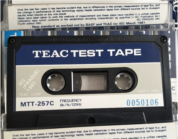 

Genuine for ABEX MTT-257C TEST TAPE