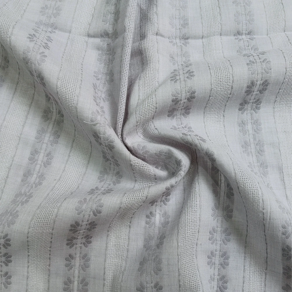 1 Meter x 1,4 Meter Blumen-Jacquard-Baumwollgaze-Stoff für Hemden im Sommer – Detail 17