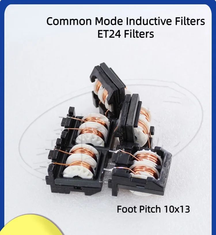 10Pcs ET24 Common Mode Inductance Filter 15MH0.4 Line Choke Coil Power Inductor Transformer Foot Pitch 15*21