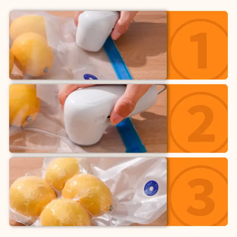 Dual-Purpose Electric Vacuum Pump Sealer Plastic Bags Food Packing Machine Portable Handheld Inflation & Vacuum Sealing Machine