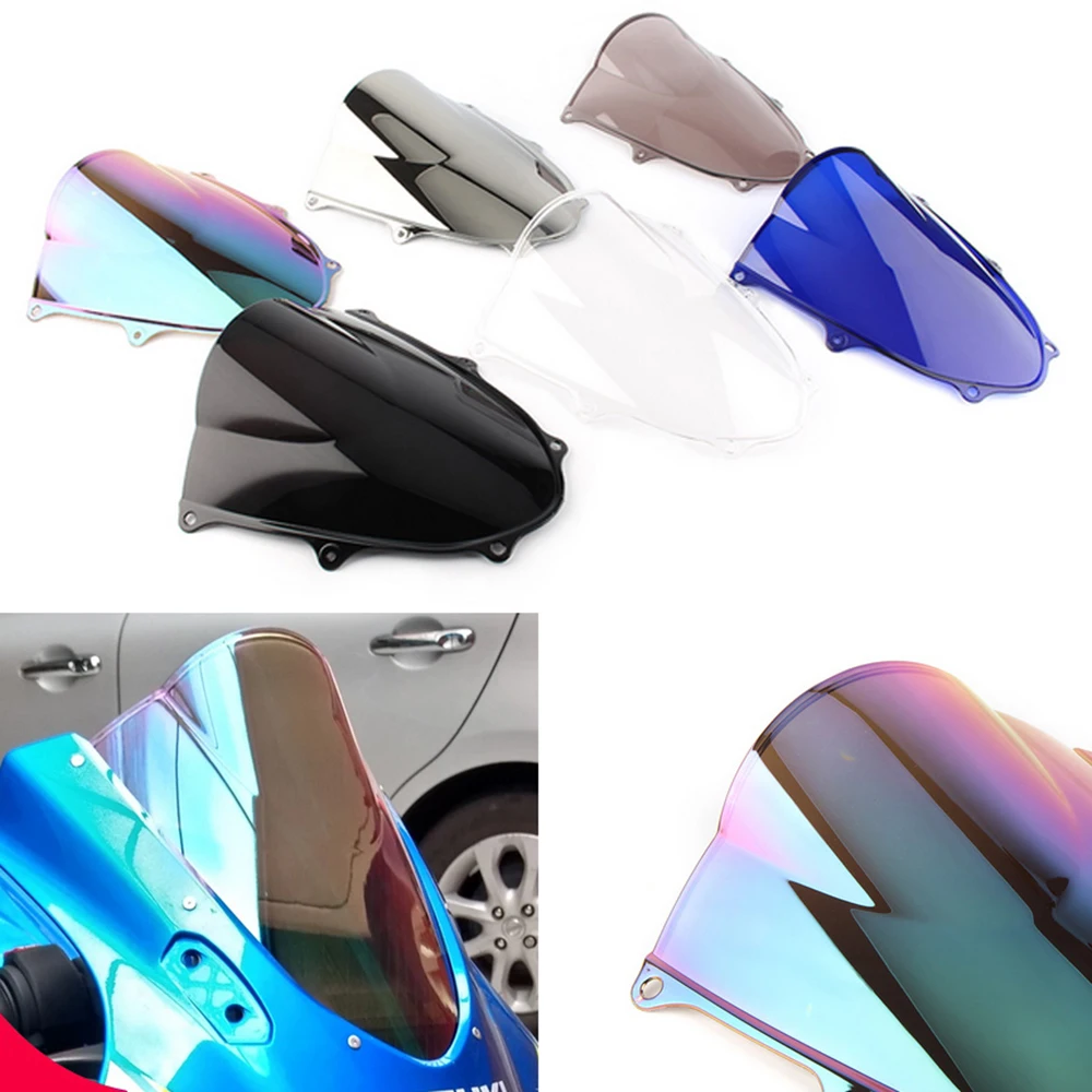 Windshield For Suzuki GSXR1000 GSX-R GSXR 1000 K17 2017-2021 Double Bubble WindScreen Motorcycle Accessories Fairing Deflector