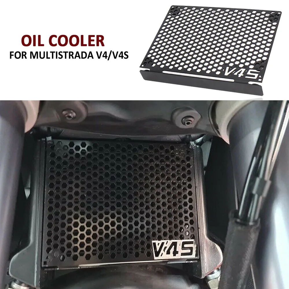 

NEW Motorcycle Accessories Radiator Guard Protector Grille Cover Oil cooler Black For Ducati Multistrada V4 V4 S V4S 2021