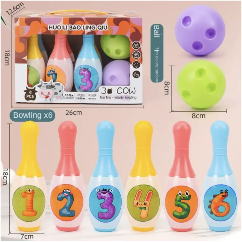 Bowling set games digital learning educational toys interactive home sports animal parties outdoor children gifts