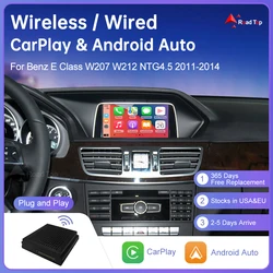 Plug and Play Wireless CarPlay for Mercedes Benz E Class W207 W212 NTG4.5 2011-2014 Android Auto AirPlay Navigation