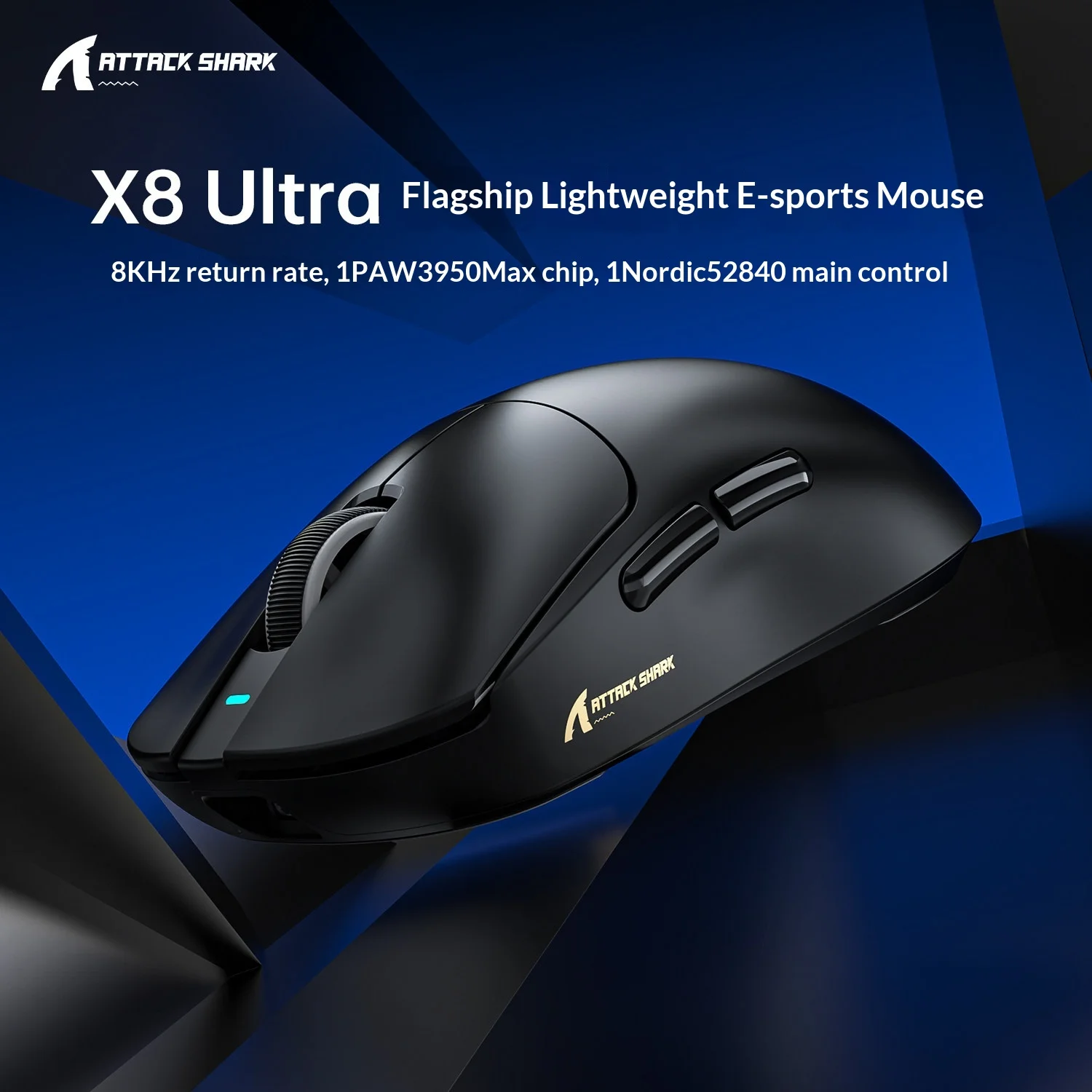 ATTACK SHARK X8 Ultra /Plus/SE Tri Mode Wireless Gaming Mouse PAW3950 PAW3395 PAW3311 8K/1K HZ Ultralight Mice PC Accessories