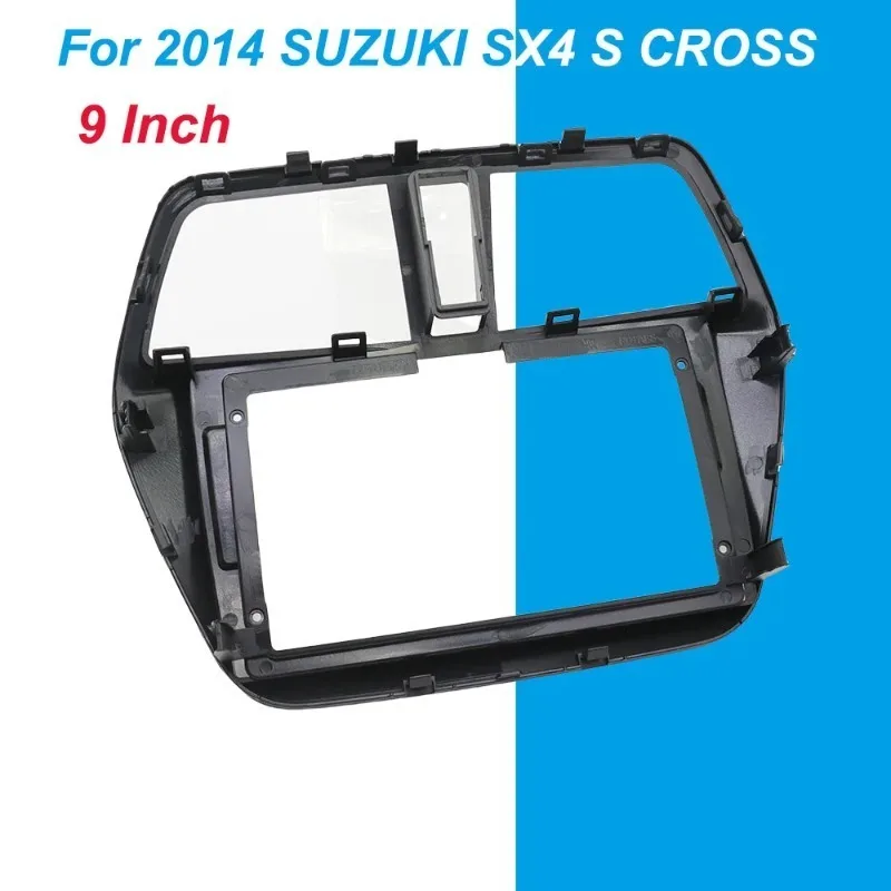 9 Inch Android Car Stereo Frame Kit For Suzuki SX4 S Cross 2012-2016 2Din Radio Fascia Panel Adapter Trim Cover