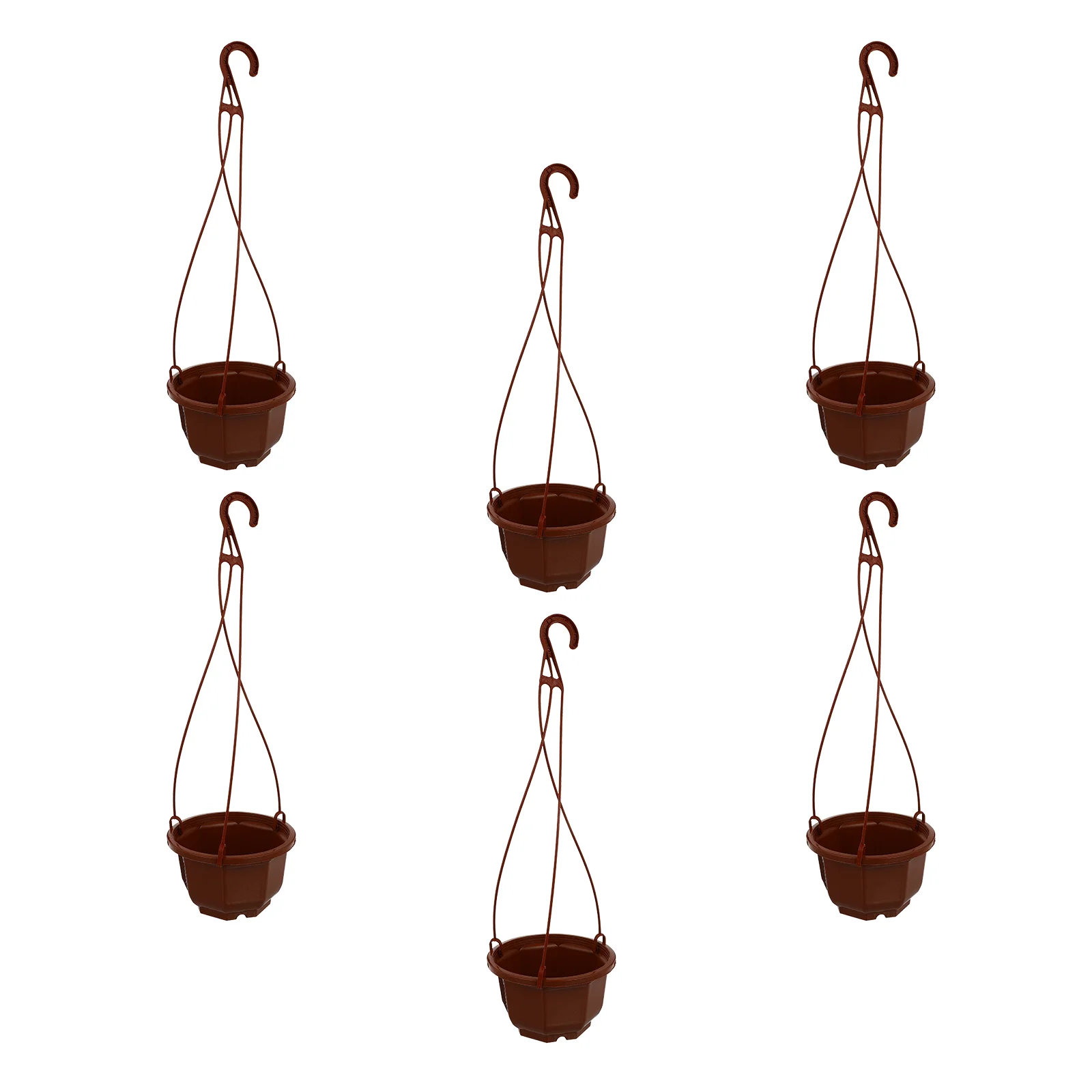 6 Sets Chlorophytum Pot Orchid for Plants Hanging Planter Terracotta Pots Hanger Flowerpot Vase Coat