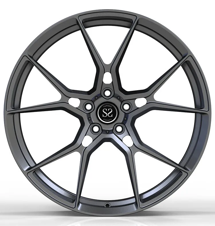 for 1 Piece Size 17 18 19 20 21 22 inch Dark Grey Custom Forged Rims Monoblock Car Wheels