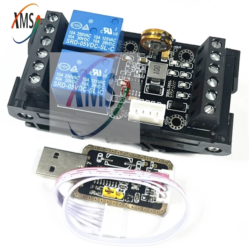 Imagem -03 - Placa de Controle Industrial Plc Controlador Lógico Programável Módulo do Atraso do Relé Controlador de Potência Fx1n06mr Dc1028v 1pc