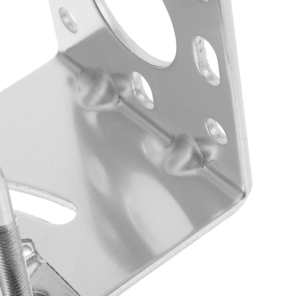 2 個のアンテナポールマウントブラケットアルミ合金 L 型クランプ屋外ユニバーサルマウントポールラック衛星アンテナ用