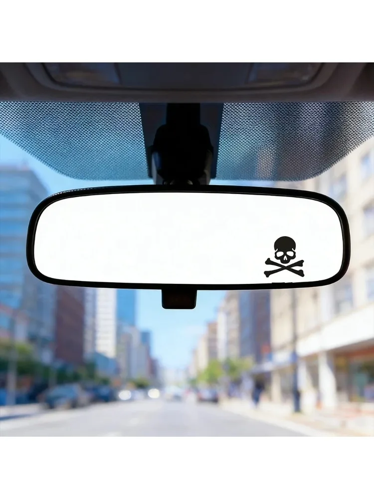 AliExpress NONE Vehicle Mirror Personalization Car Motorcycle Fixed Gear Skeleton Stickers Skull Crossbones Decal Skull Mountain Bicycle Decals