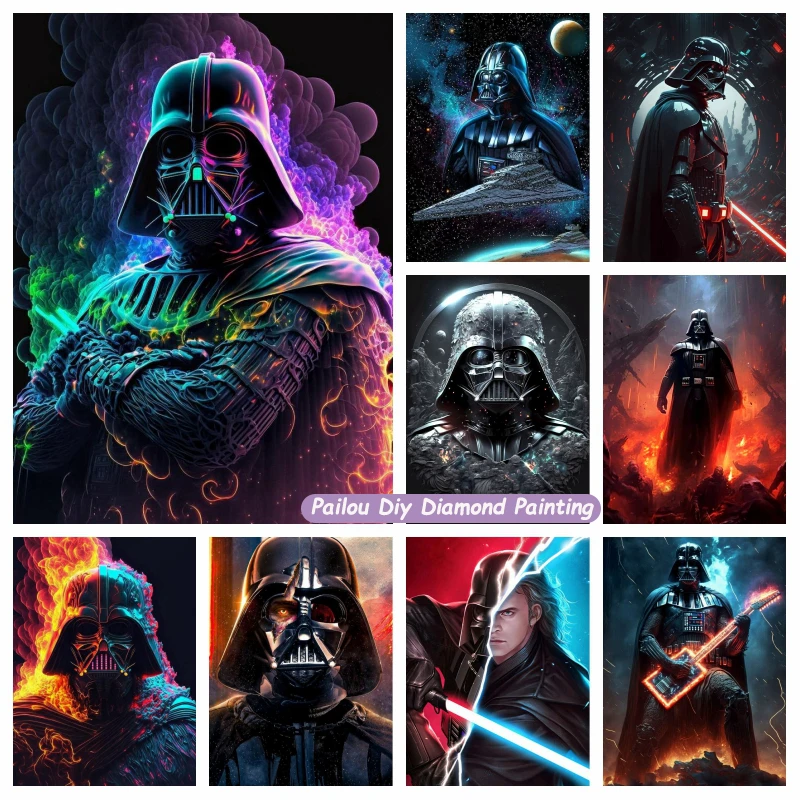 

Diy Star Wars Dark Darth Vader 5d Diamond Painting Kits Disney Movie Hayden Christensen Actor Mosaic Cross Stitch Home Decor