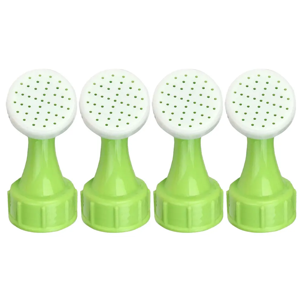 

4 Pcs Watering Spray Head Kettle Gardening Tools Bottle Sprinkler Nozzles Light Green Cap Water Can Caps Plastic Sprayer Even