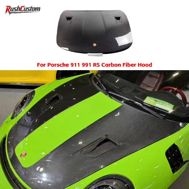 

For Porsche 911 991 RS Carbon Fiber Hood Engine Cover High-Quality Automotive Hood