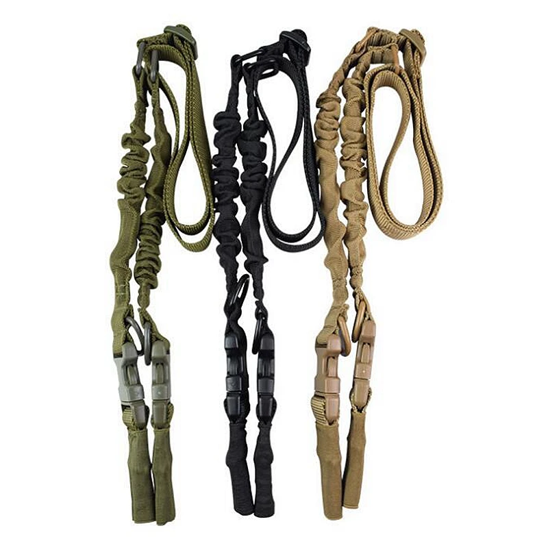 Tactical Shot Gun Belt Hunting Gear Double Point Gun Sling Shoulder Strap Rifle Rope Belt for Personal Defense Equipment