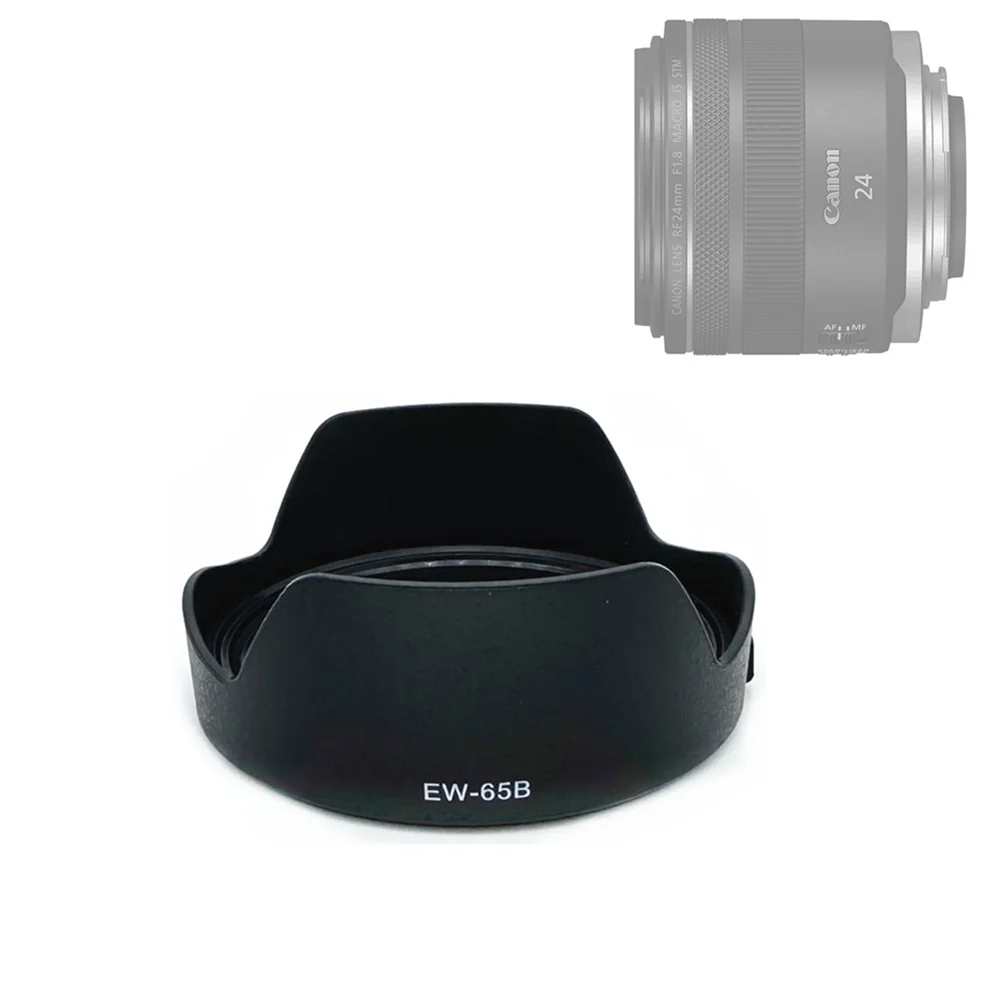 EW65B Lens Hood Petal Sunshade replace EW-65B for Canon RF 24mm F1.8 MACRO IS STM , EF 28mm f/2.8 IS USM , EF 24mm f/2.8 IS USM